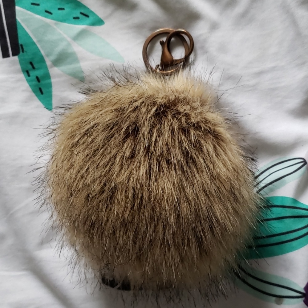Brown Furball Keychain